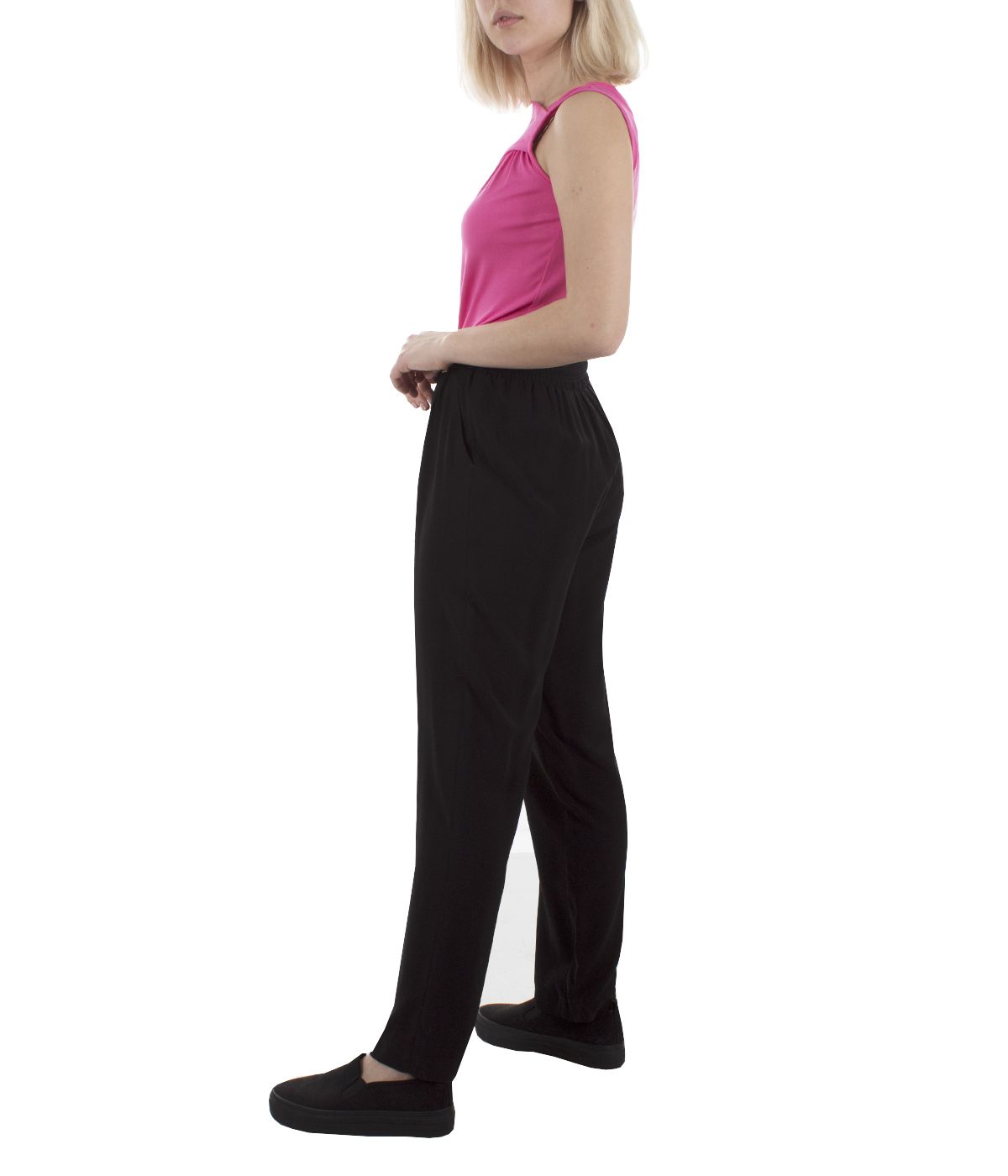 Viscose trousers with elastic waist 2